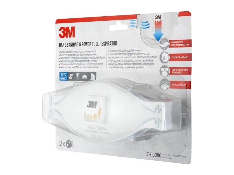 3M Feinstaubmaske 9322+ FFP2 3M Feinstaubmaske 9322+ FFP2
