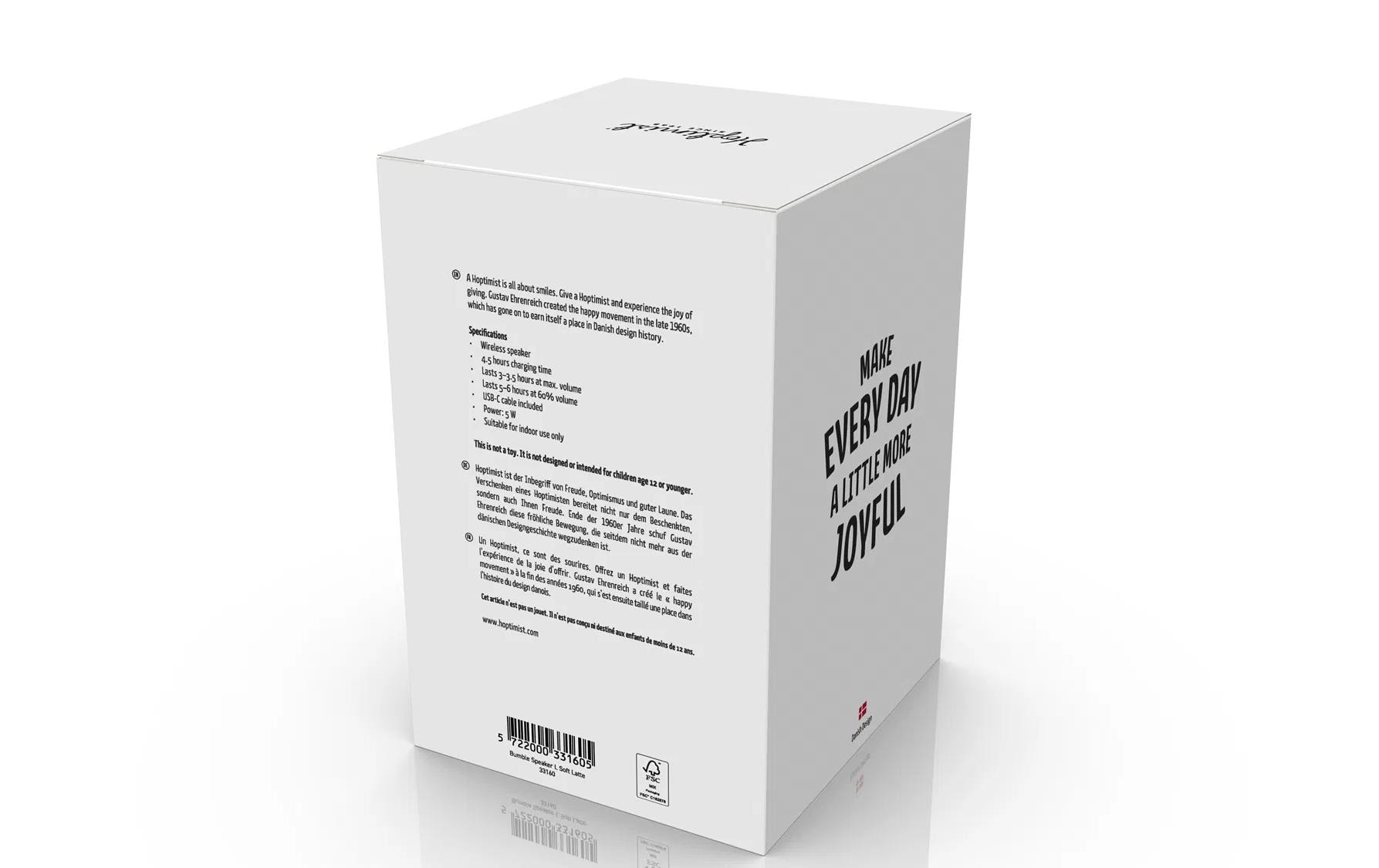 Hoptimist Lautsprecher Soft Bumble L Soft Latte