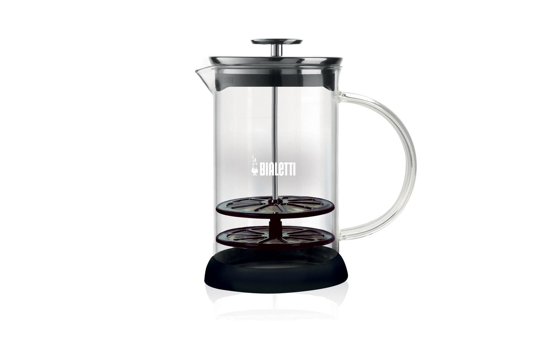 Bialetti Milchschäumer Schwarz/Transparent