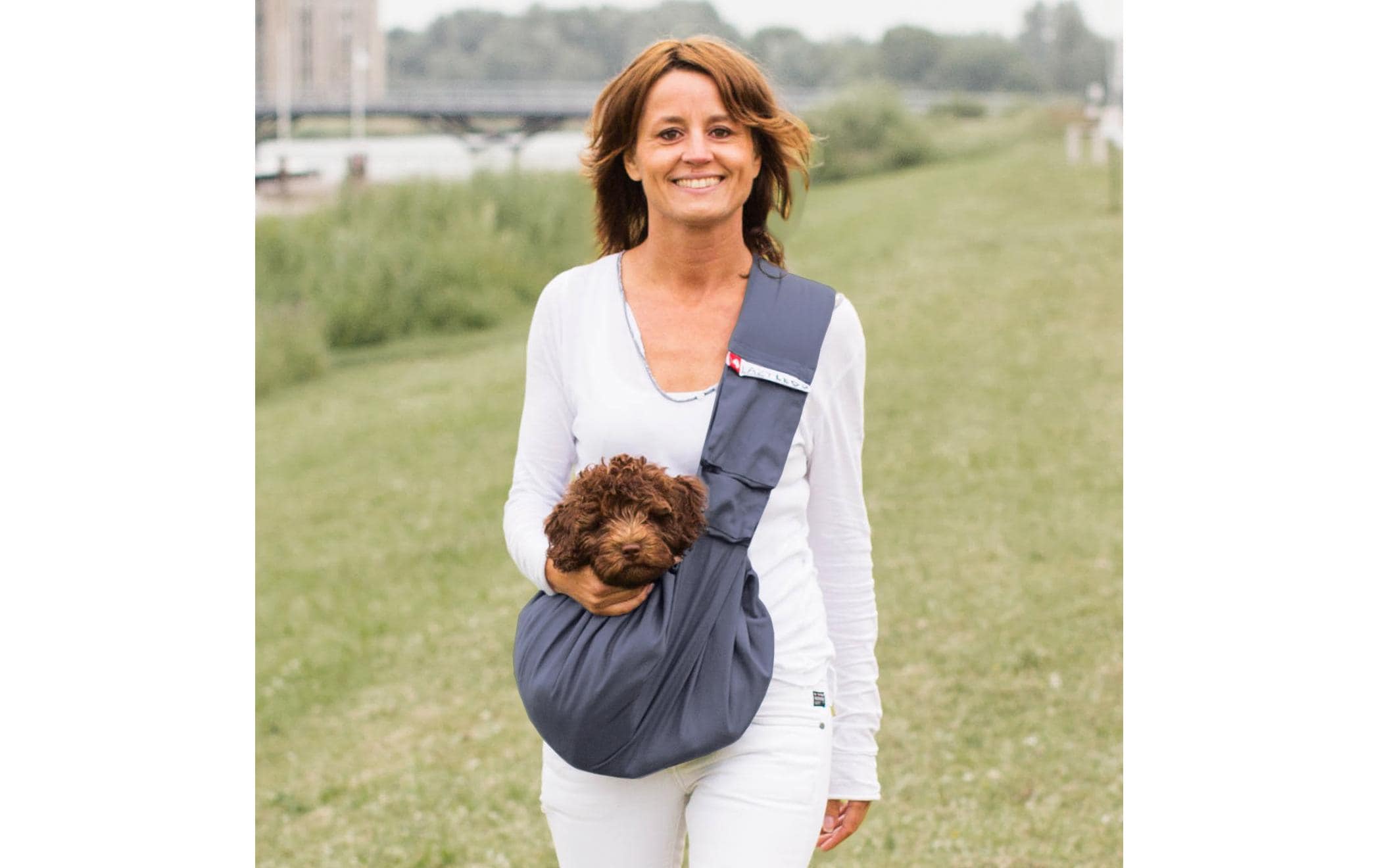 4LazyLegs Tiertransport-Tasche Canvas, Navy Blue, S 4LazyLegs Tiertransport-Tasche Canvas, Navy Blue, S