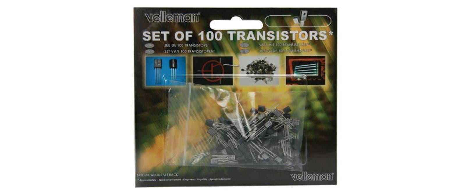 Velleman Transistoren Set K/TRANS1 100 Stück Velleman Transistoren Set K/TRANS1 100 Stück