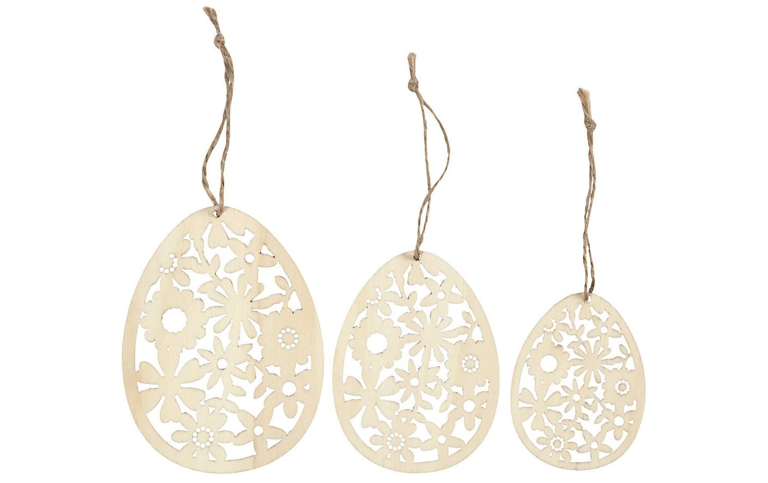 Creativ Company Aufhänger 3 Stück, Nature