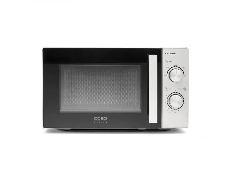 Caso Mikrowelle M20 Gourmet Schwarz/Silber