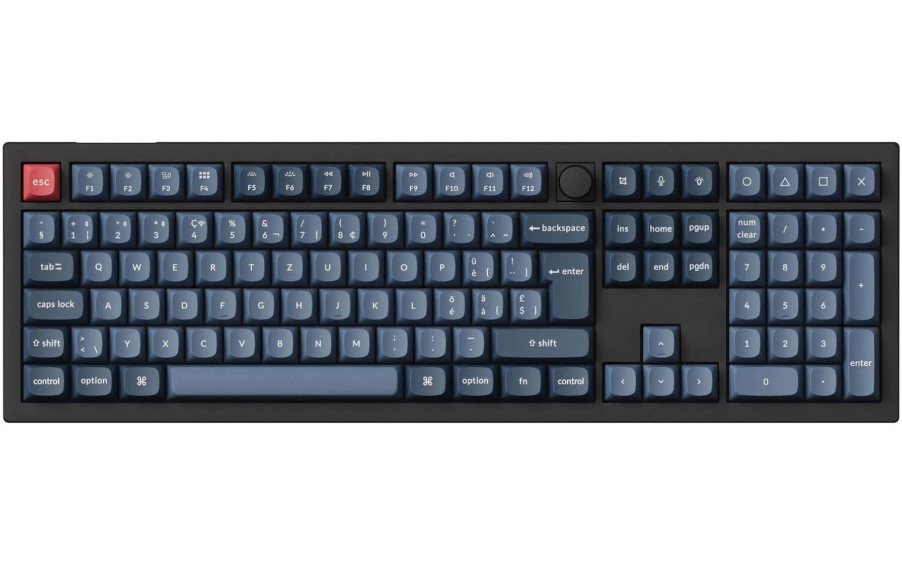 Keychron Gaming-Tastatur V6 Max Black Brown Switch