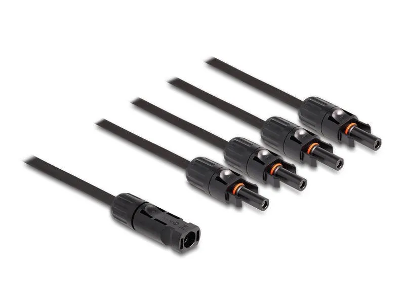 Delock Splitter Kabel DL4 1x Stecker zu 4x Buchse 4 mm², 50 cm Delock Splitter Kabel DL4 1x Stecker zu 4x Buchse 4 mm², 50 cm