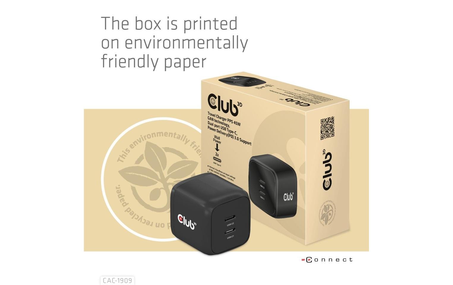 Club 3D USB-Wandladegerät CAC-1909