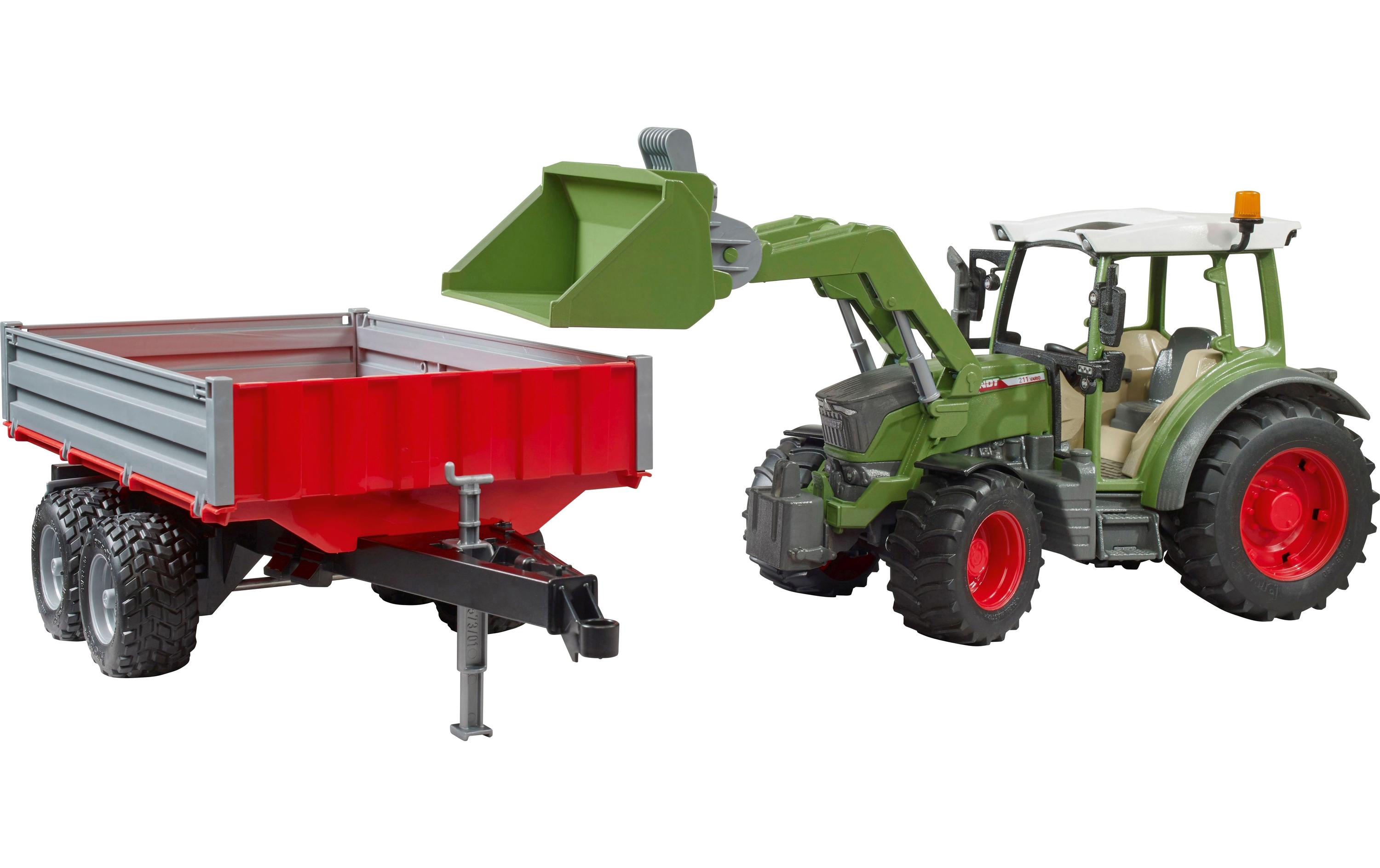 Bruder Spielwaren Track Builder Fendt Vario 211 mit Frontlader
