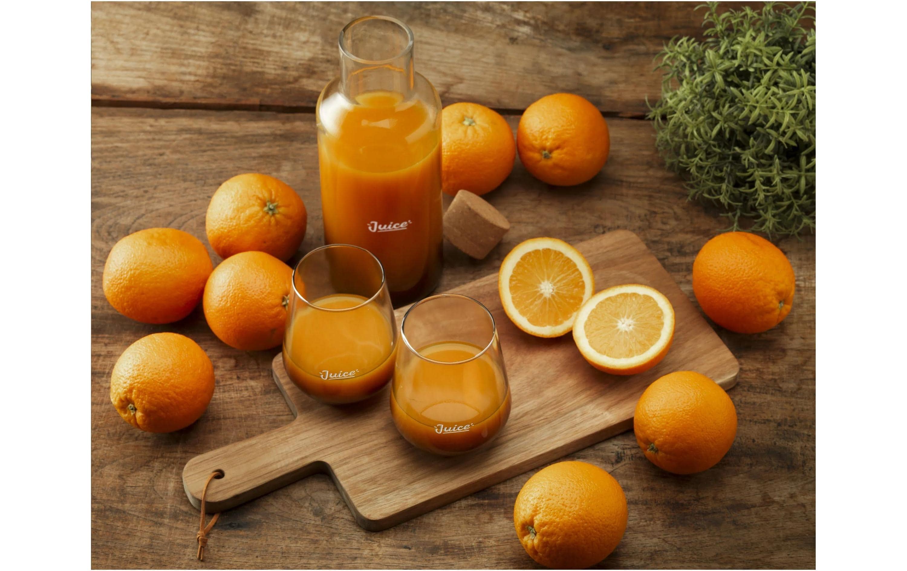 ALPINA Glaskaraffe mit Korkdeckel 1.25 l, Semitransparent