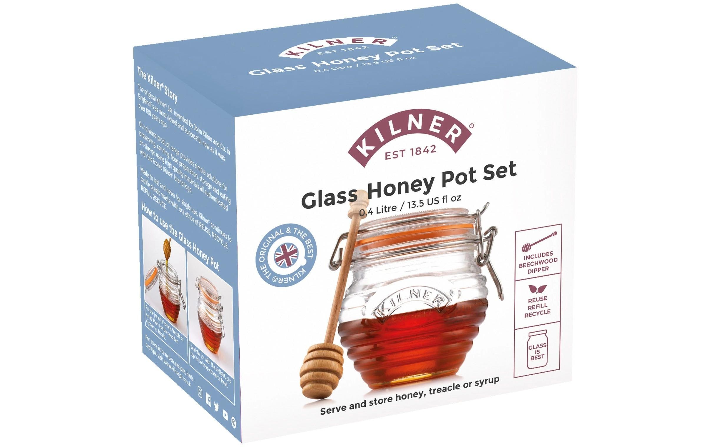 Kilner Einmachglas Honigglas/Löffel Gifbox 400 ml, 1 Stück