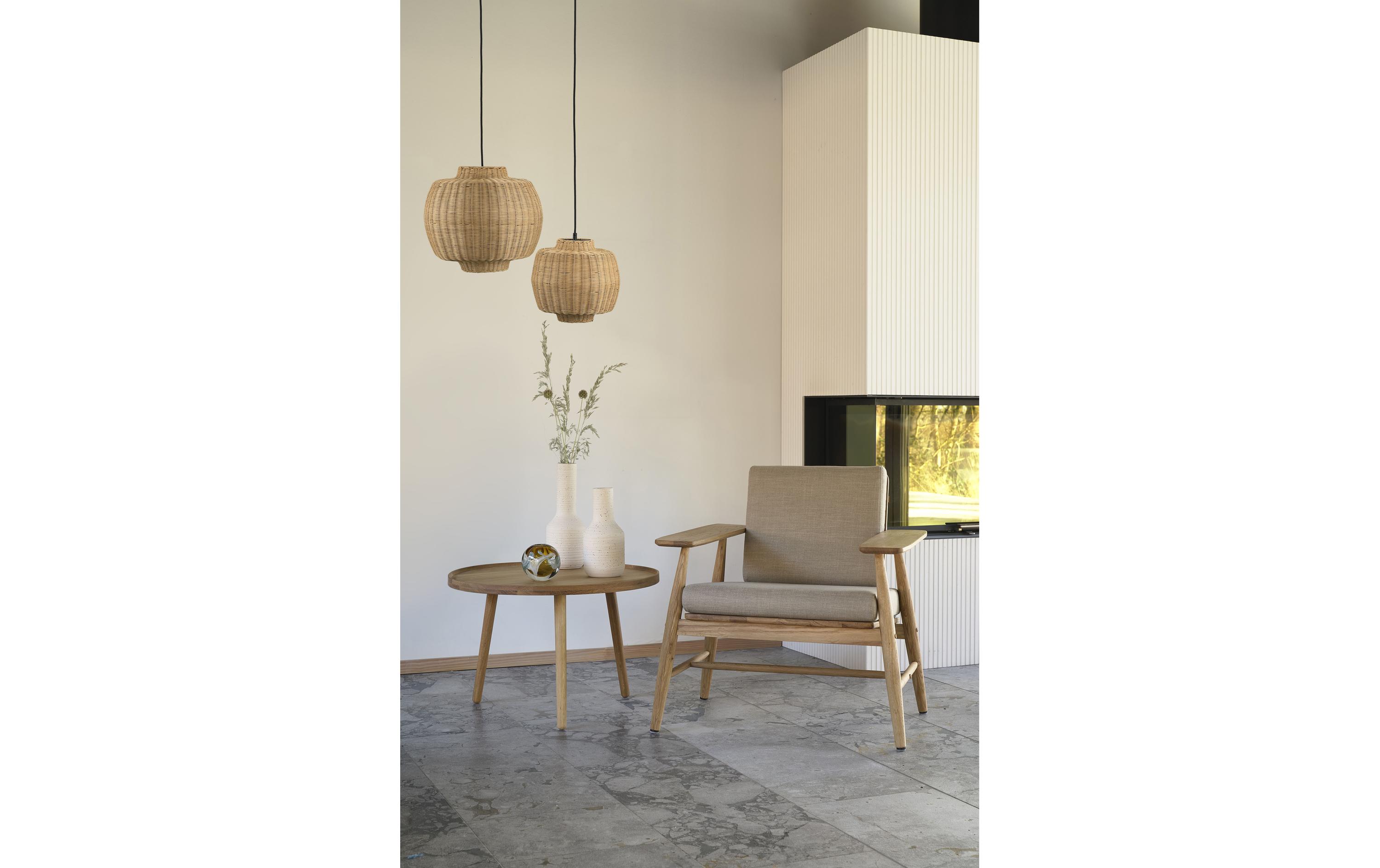 Villa Collection Pendelleuchte Vilna Ø 40 cm, E27, 40W, Braun