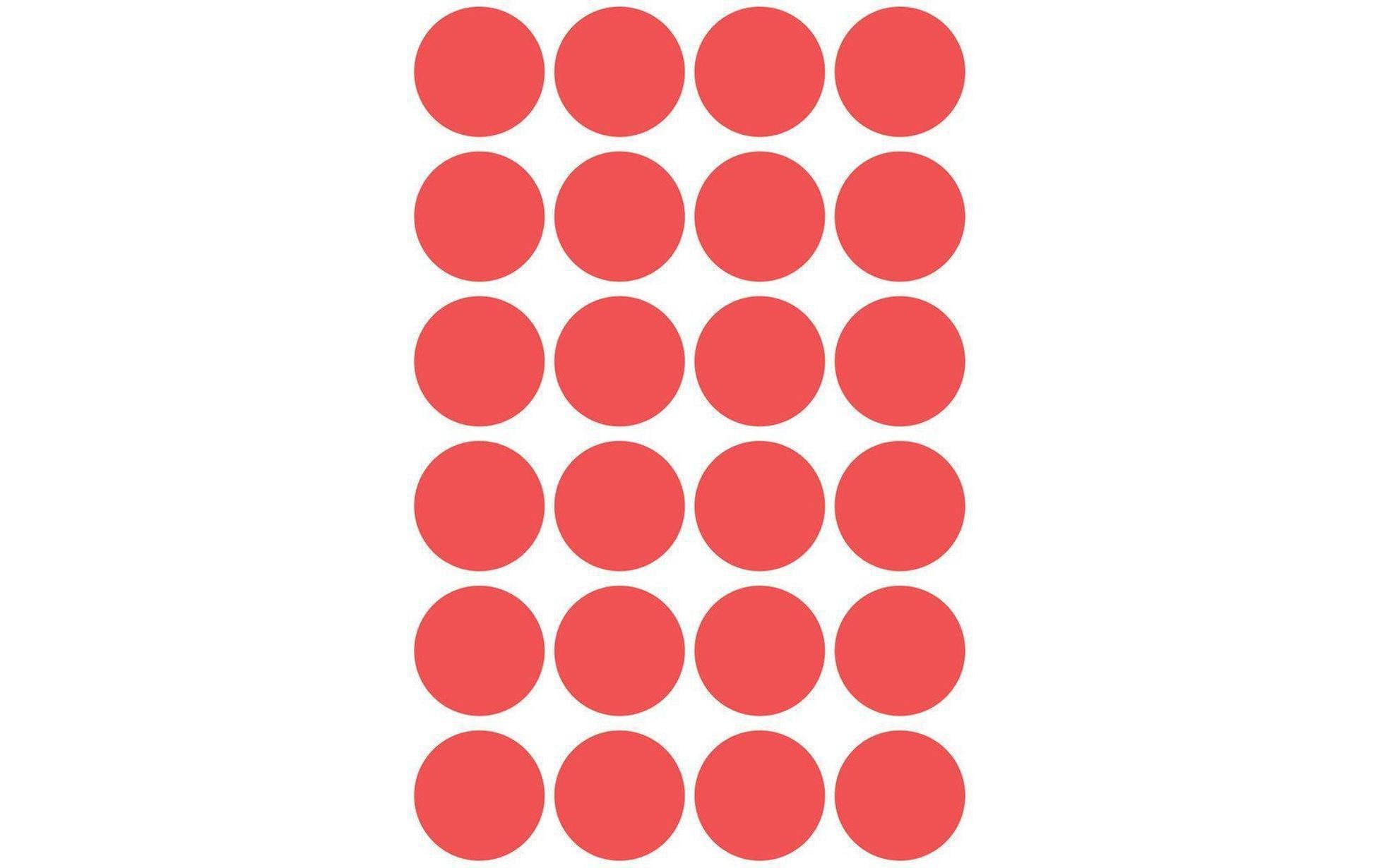 Avery Zweckform Klebepunkte 18 mm Rot