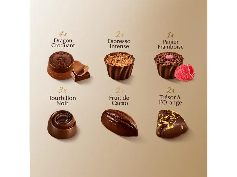 Lindt Schokoladen-Pralinen Connaisseurs Collection Noire 140 g