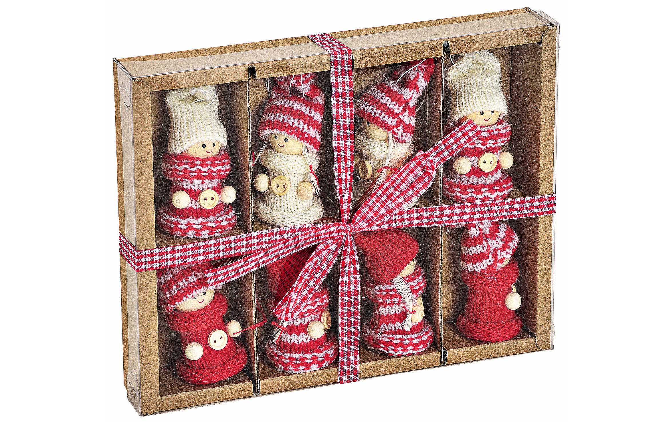 G. Wurm Weihnachtsschmuck Winterkinder 8er Set