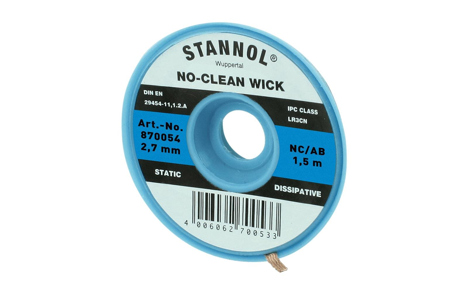 Stannol Entlötlitze NC-BB Entlötlitze 2.7 mm x 1.5m halogenfrei