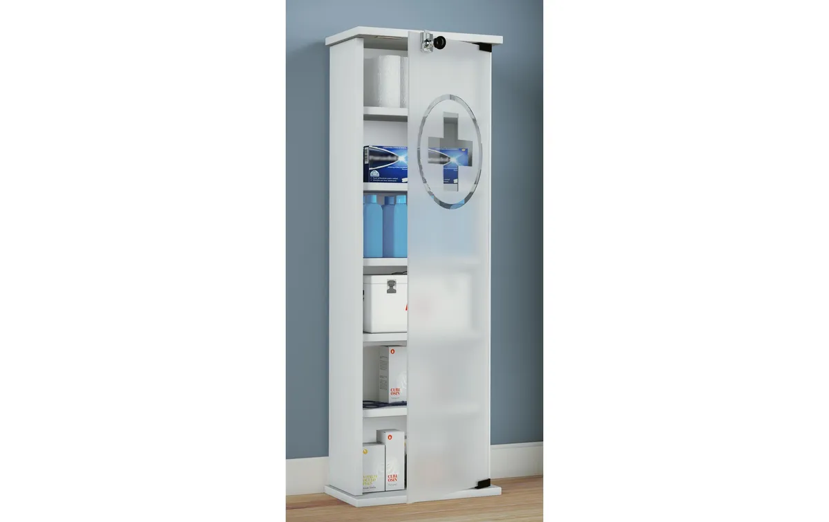 VCM Erste Hilfe Schrank Gusal XXL Weiss VCM Erste Hilfe Schrank Gusal XXL Weiss