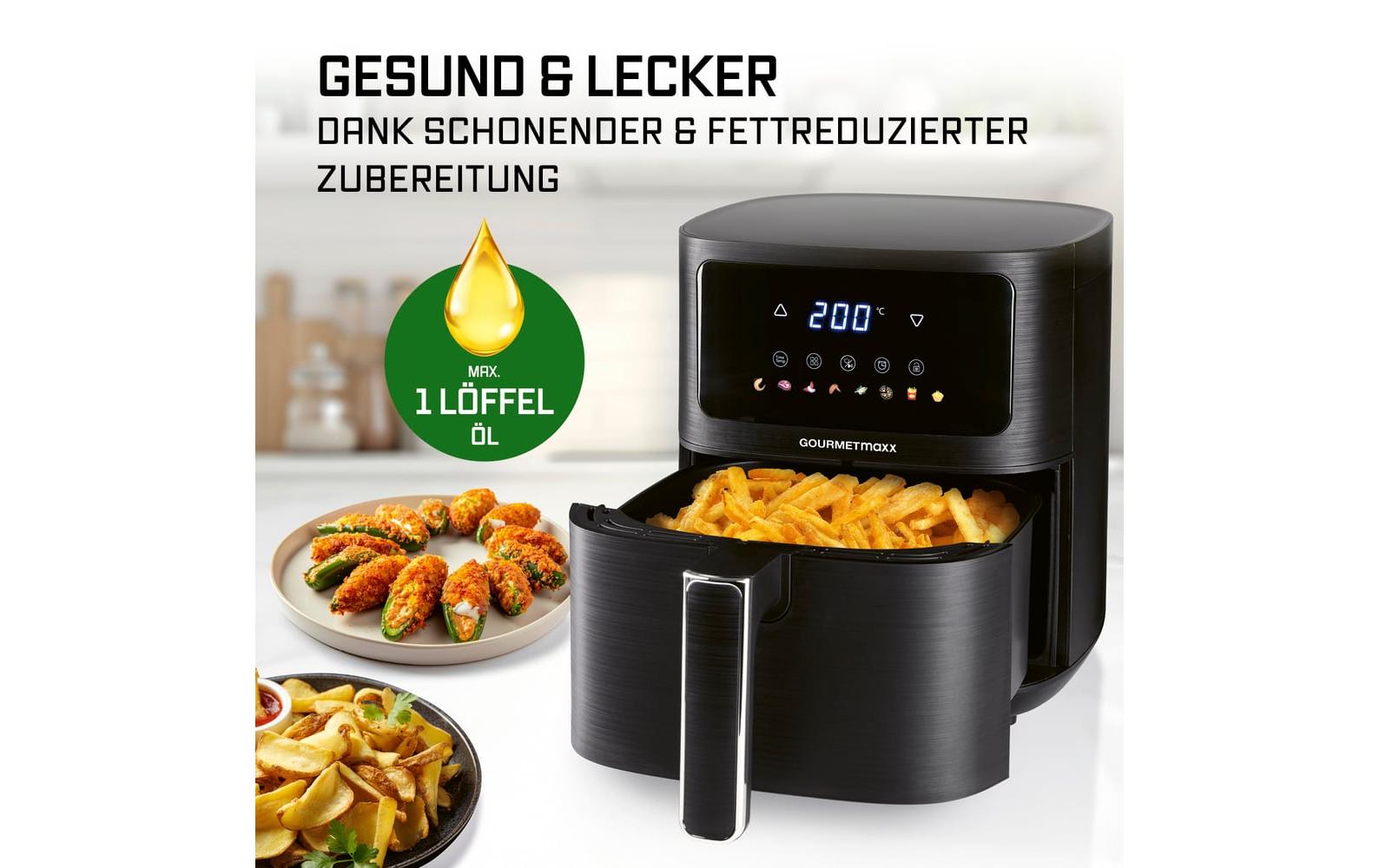 GOURMETmaxx Heissluft-Fritteuse AirGenius S 4.5 l