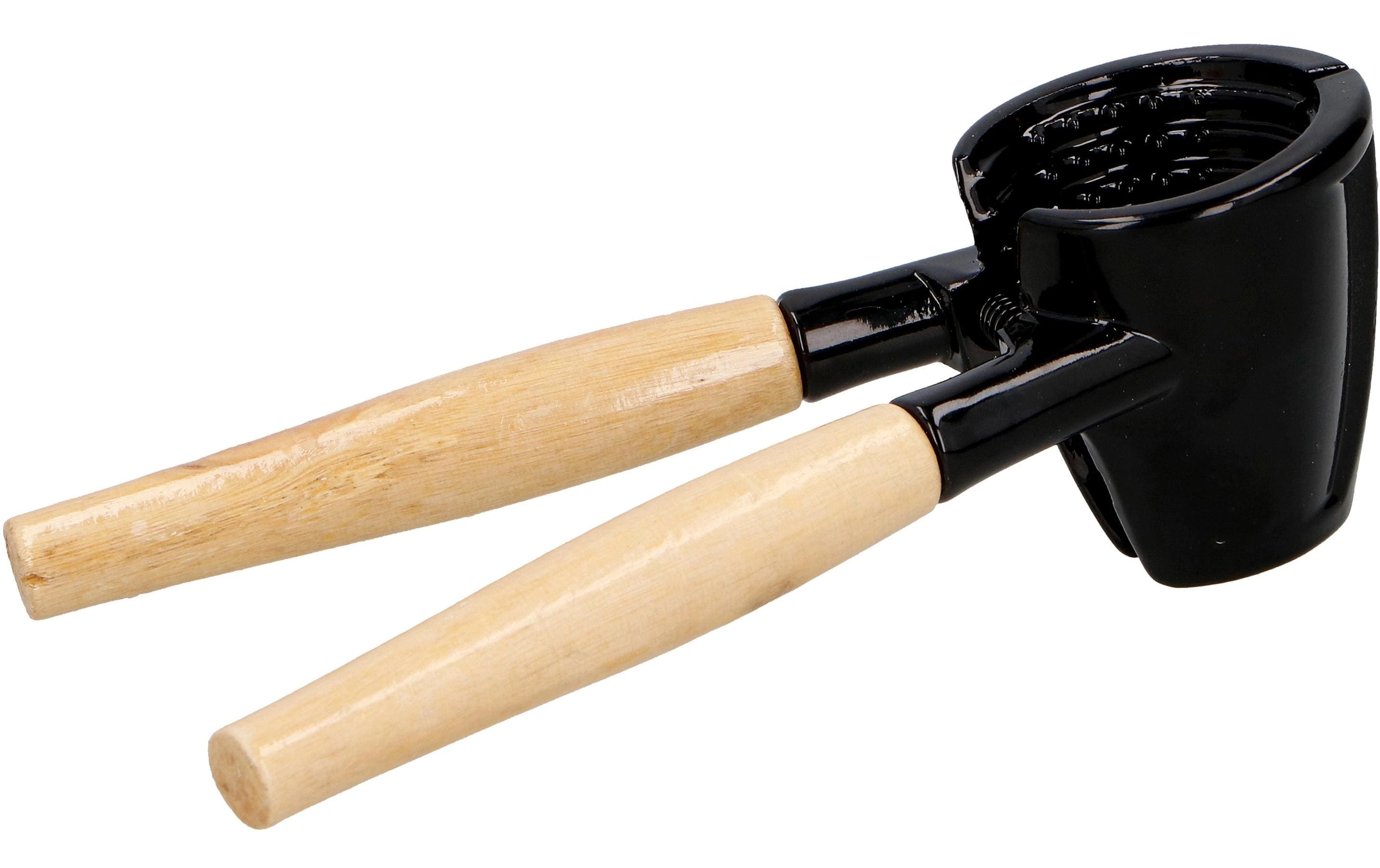 ALPINA Nussknacker und Flaschenöffner 2 in 1 Aluminium/Holz