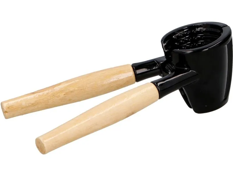 ALPINA Nussknacker und Flaschenöffner 2 in 1 Aluminium/Holz