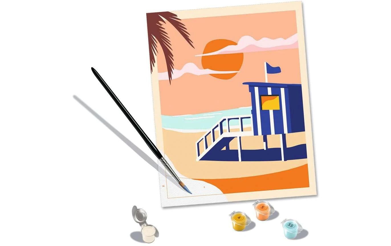 Ravensburger Malen nach Zahlen CreArt – Beach Cottage