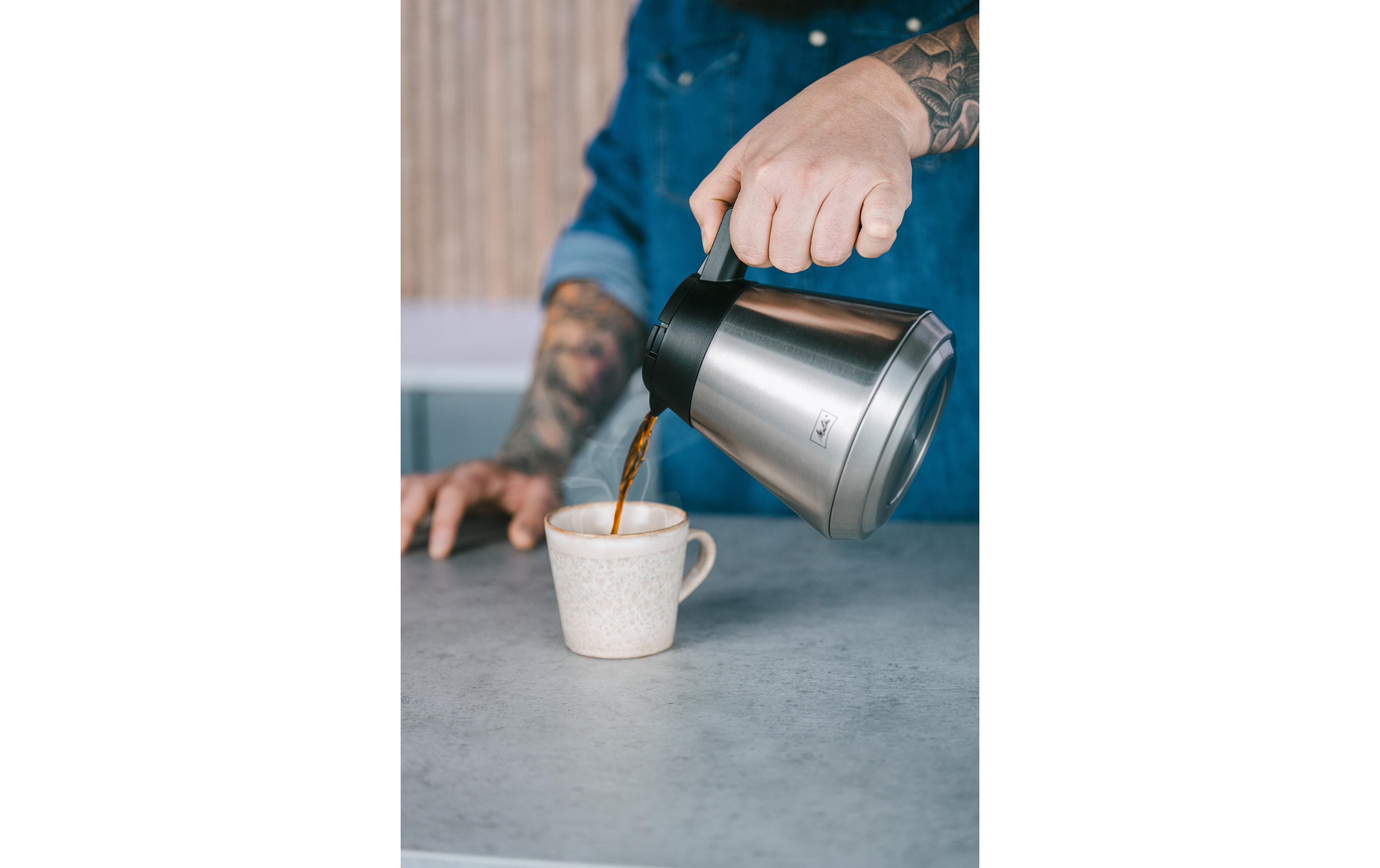 Melitta Filterkaffeemaschine One Therm Silber Melitta Filterkaffeemaschine One Therm Silber