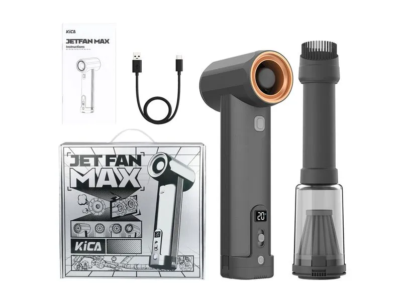 KiCA Jet Fan Max Vacuum Kit Aluminiumlegierung Schwarz Gold