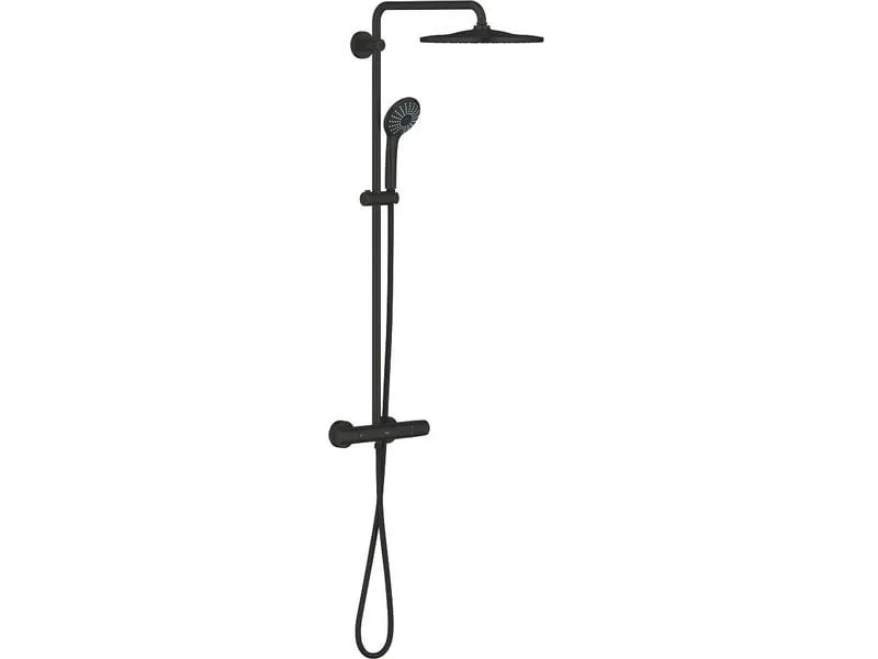 GROHE Vitalio Joy mit Thermostatarmatur Mattschwarz