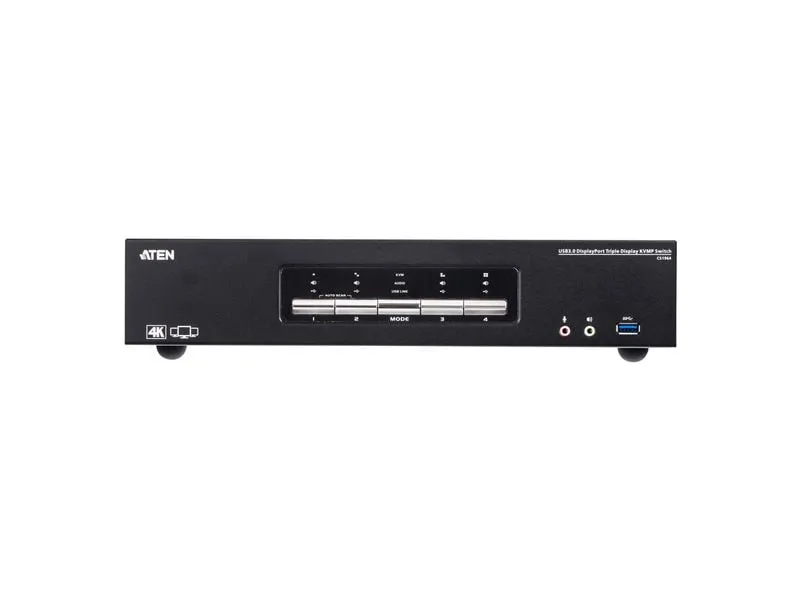 Aten Aten KVM-Switch 4/3-fach Audio/DP/USB, Dual-Port, Display Port, Dreifach-Display