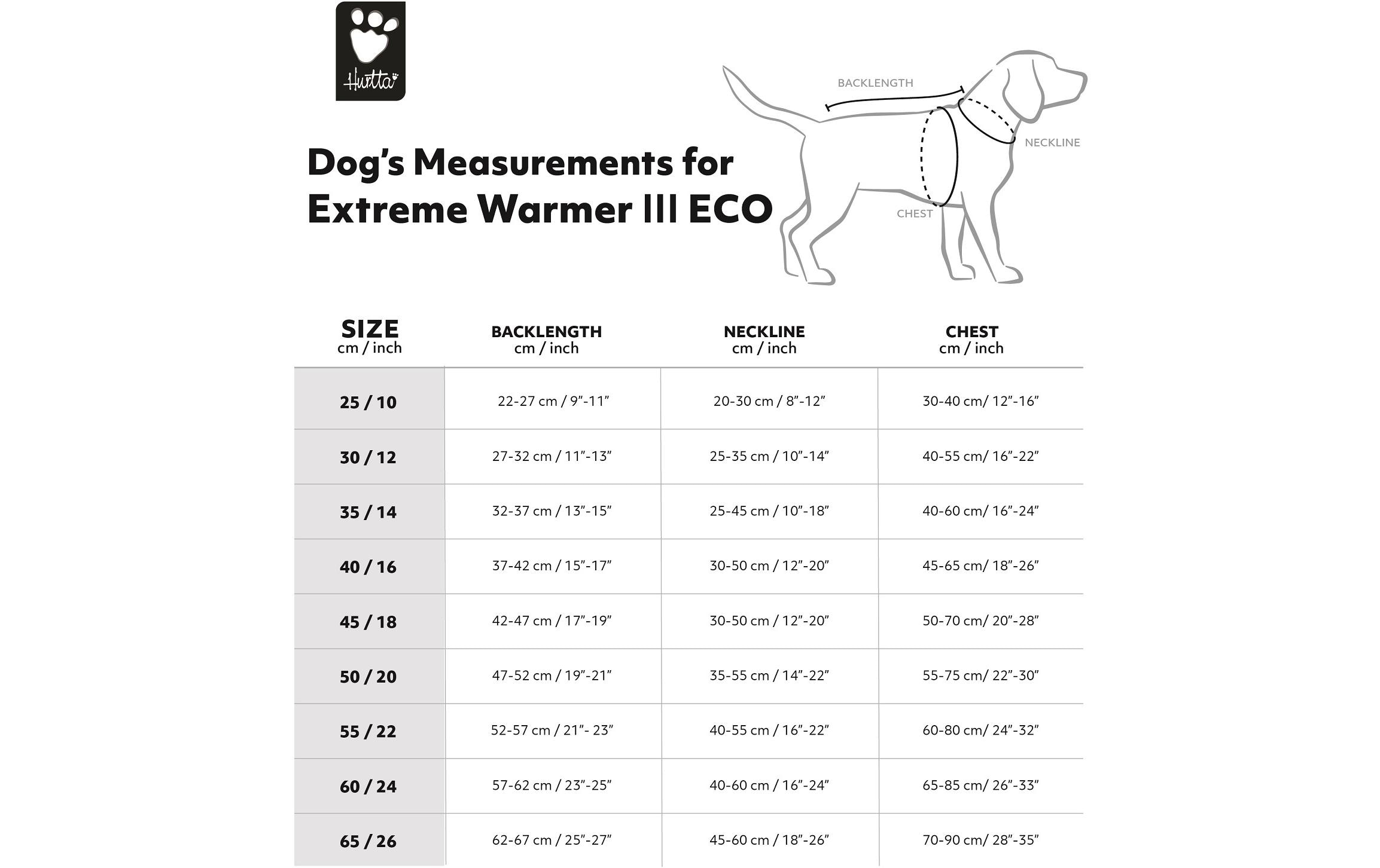 HURTTA Extreme Warmer V3 Eco Blau, 25 cm HURTTA Extreme Warmer V3 Eco Blau, 25 cm