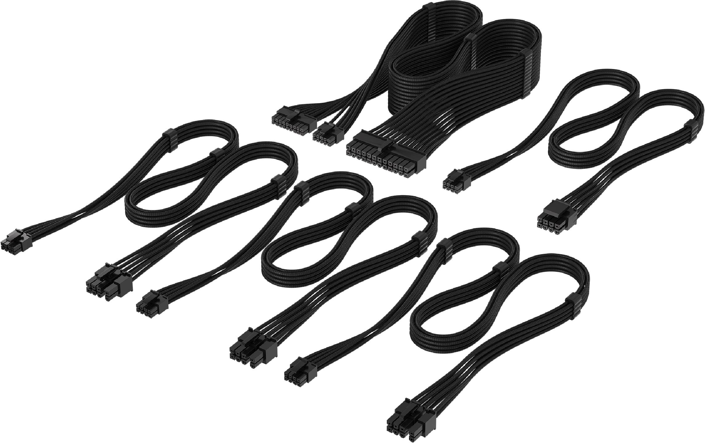 Corsair Stromkabel Premium Sleeved Starter Kit Schwarz 65 cm Corsair Stromkabel Premium Sleeved Starter Kit Schwarz 65 cm