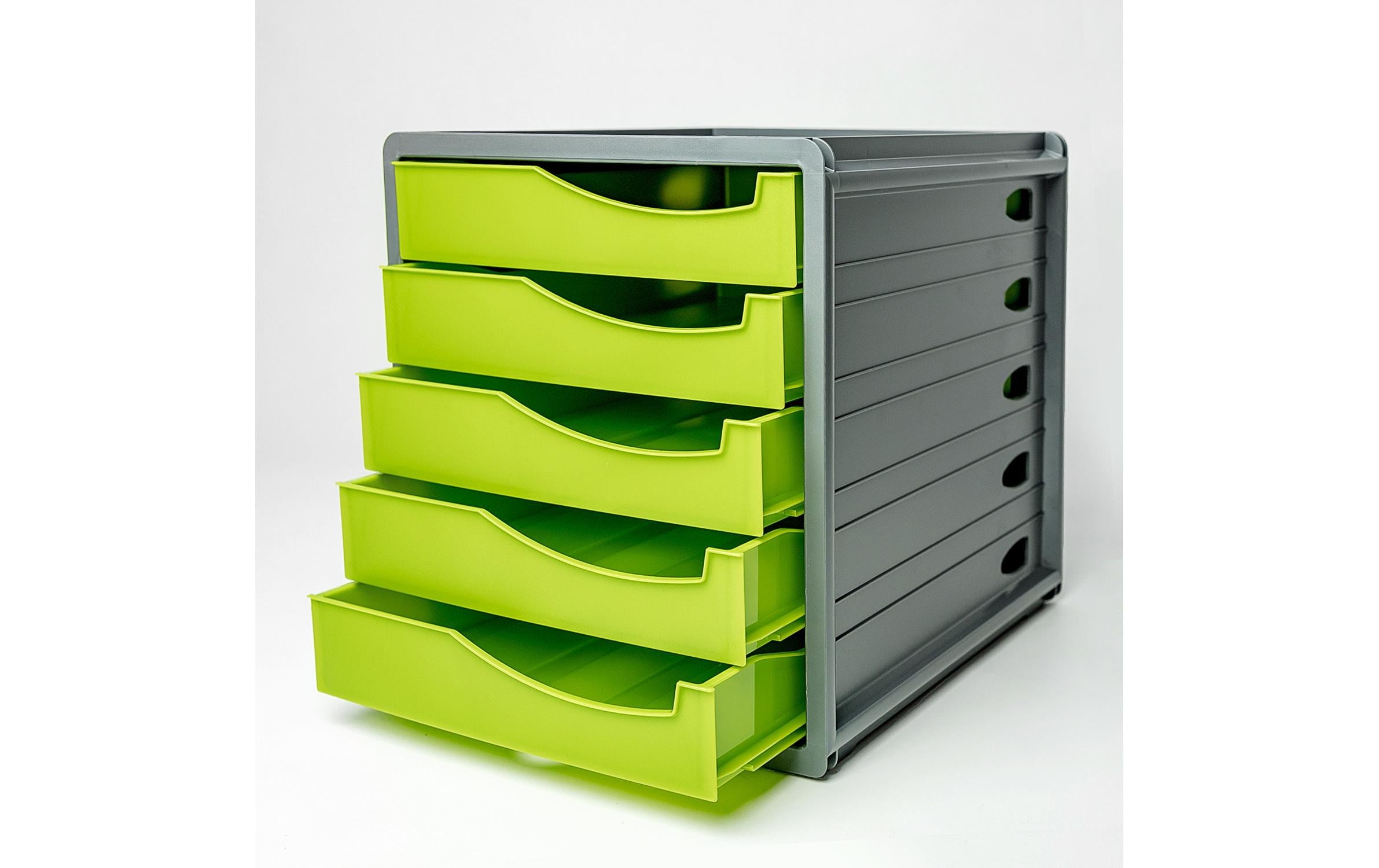 Rotho Schubladenbox Spacebox 5 Grün