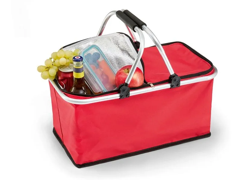 EASYmaxx Einkaufskorb 25 l, faltbar, Rot