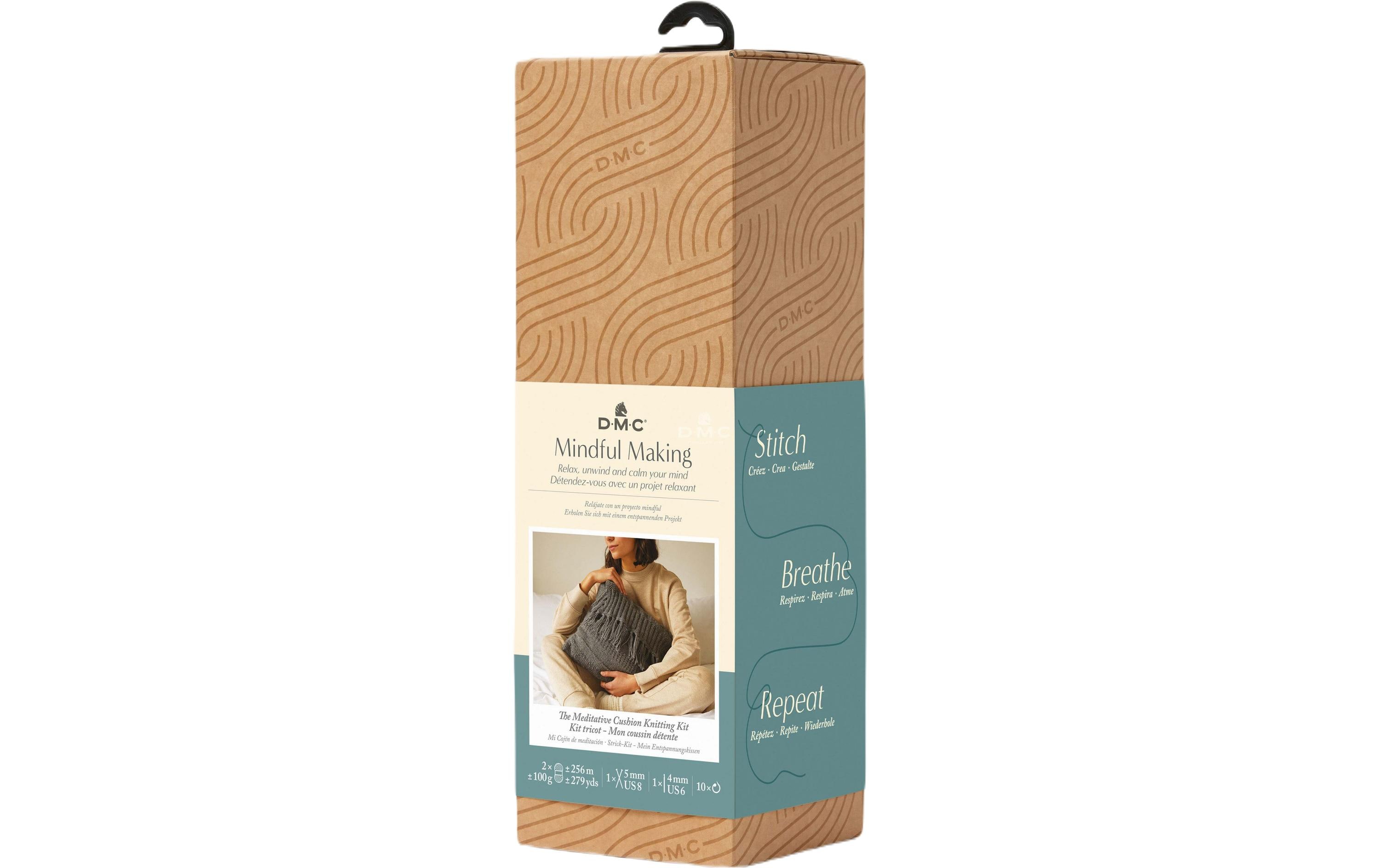 DMC Strickset Mindful Making Meditationskissen, 40 x 40 cm DMC Strickset Mindful Making Meditationskissen, 40 x 40 cm