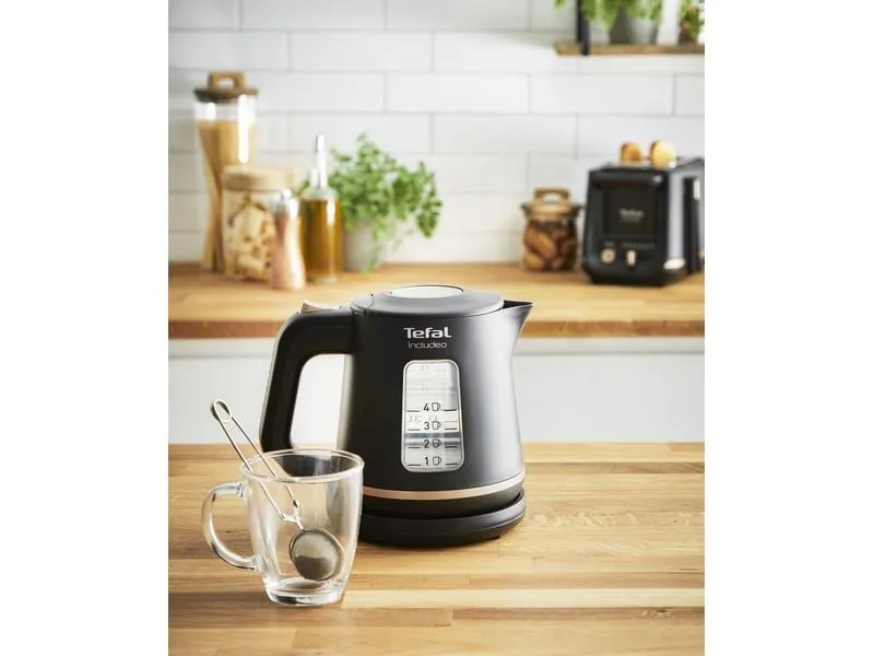 Tefal Wasserkocher Includeo KI5338 1 l, Schwarz Tefal Wasserkocher Includeo KI5338 1 l, Schwarz