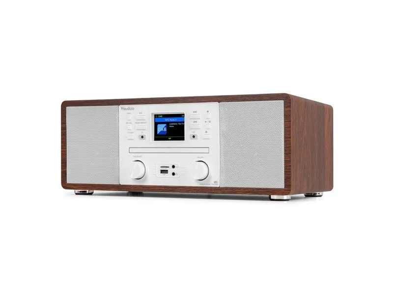Audizio Avola-WHT DAB+/FM Radio mit BT u. CD, WLAN, Weiss Audizio Avola-WHT DAB+/FM Radio mit BT u. CD, WLAN, Weiss