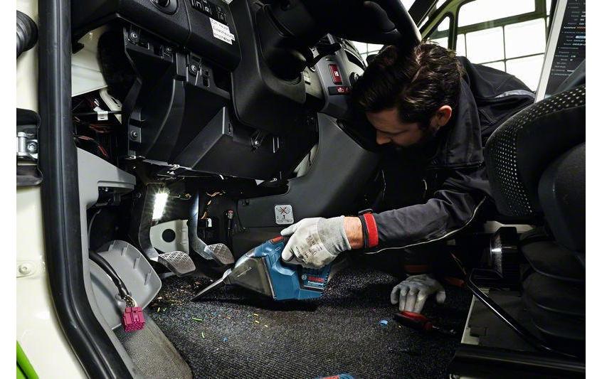 Bosch Professional Akku-Handsauger GAS 12V Solo Blau/Schwarz