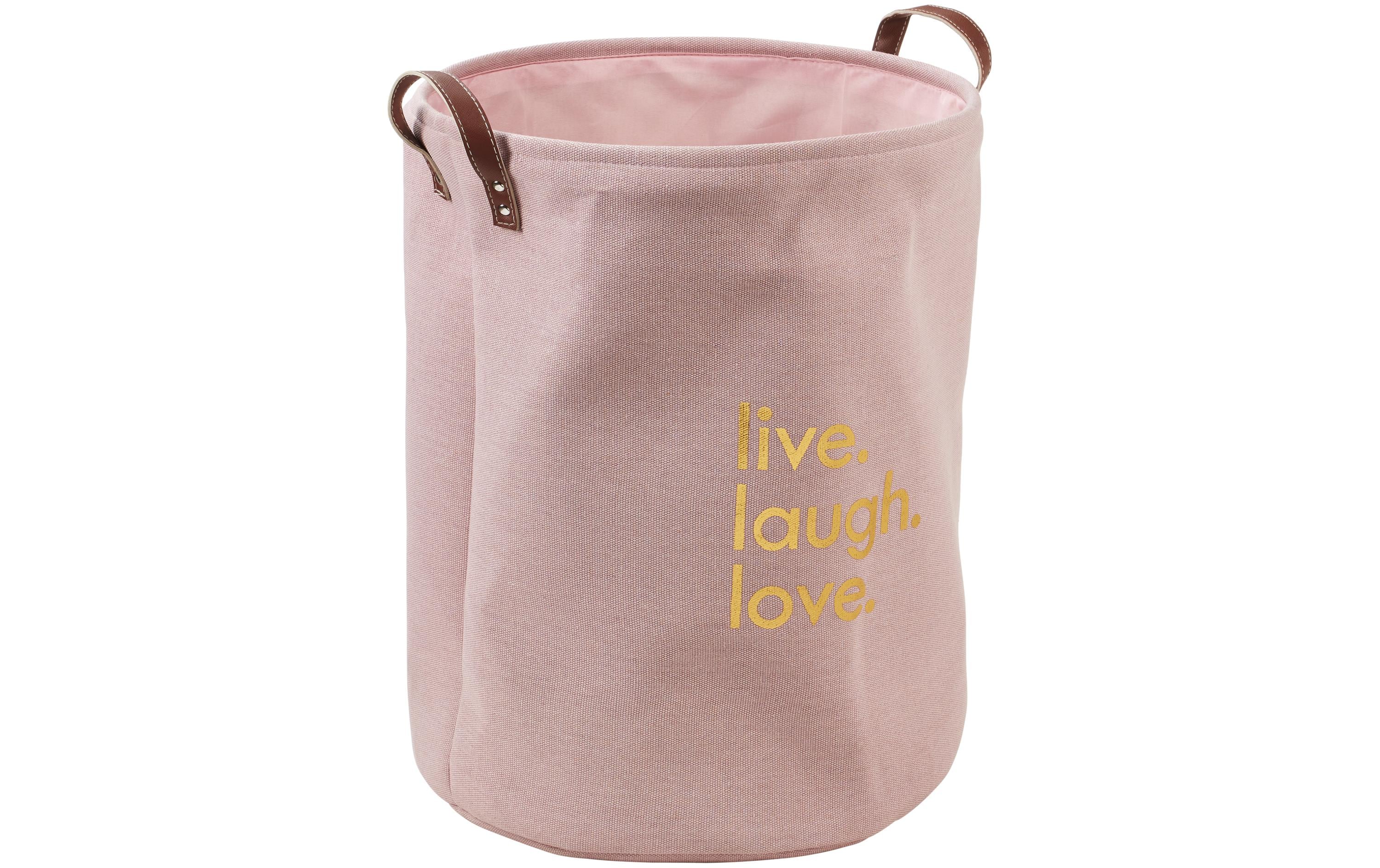 diaqua® Wäschekorb Words 59 l, Rosa