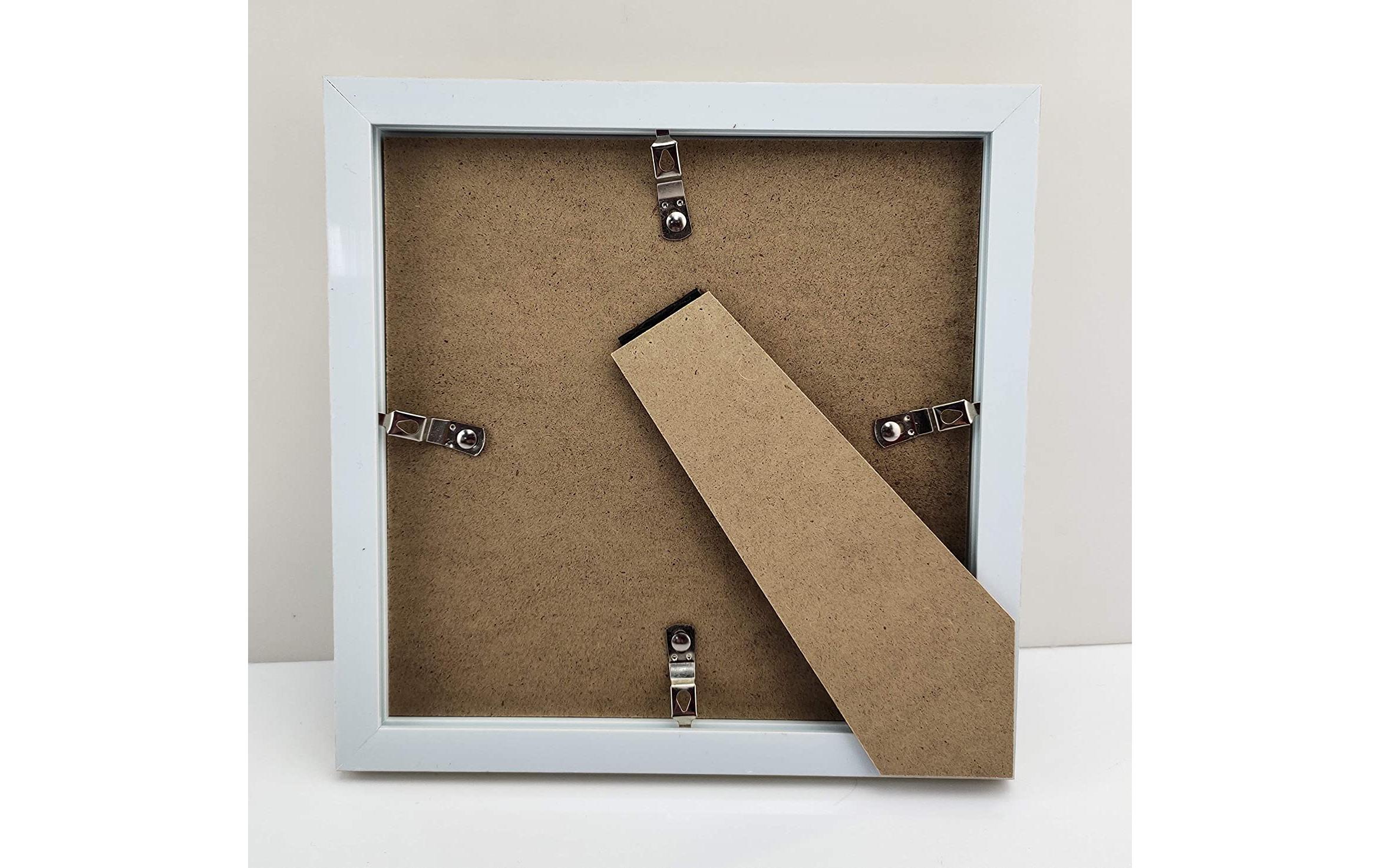 CRAFT Buddy Bastelset Zubehör Crystal Art Frame Weiss 21 x 21 cm