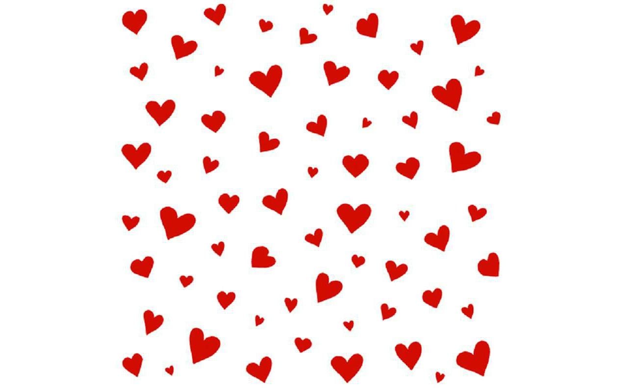 Braun + Company Papierservietten Herzen 33 cm x 33 cm, 20 Stück