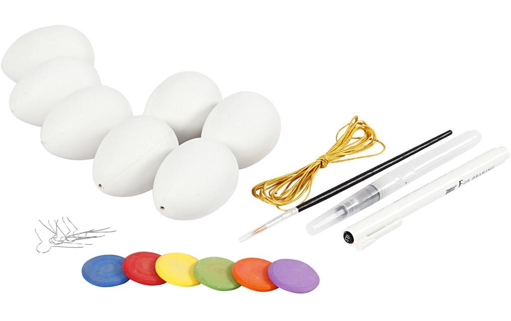 Creativ Company Bastelset Pretty Easter Egg 7-teilig