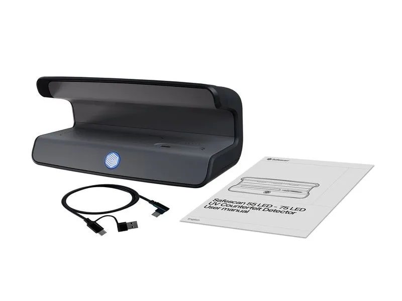 Safescan Geldscheinprüfer SS55 LED Schwarz Safescan Geldscheinprüfer SS55 LED Schwarz