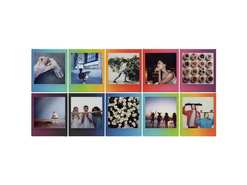 Fujifilm Sofortbildfilm Instax Square 10 Blatt Rainbow