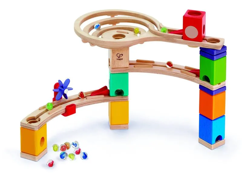 Hape Kugelbahn Quadrilla Super Spiralburg & Endspurt