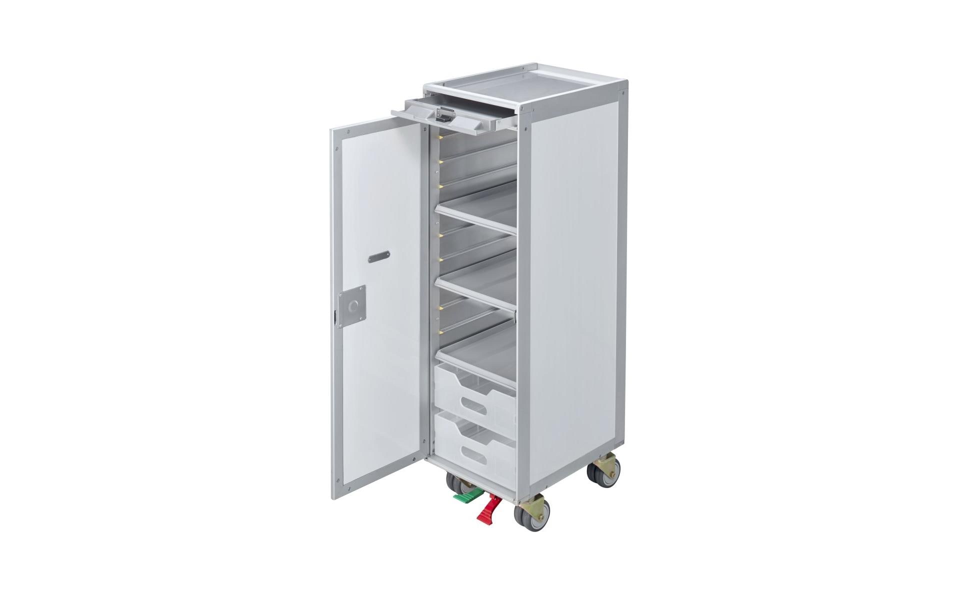 diaqua® Bartrolley Flugzeug Swissair Weiss, 30.15 x 103 cm