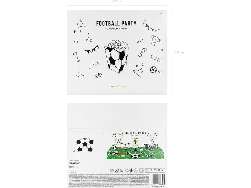 Partydeco Fingerfood-Schale Fussball 6 Stück Partydeco Fingerfood-Schale Fussball 6 Stück
