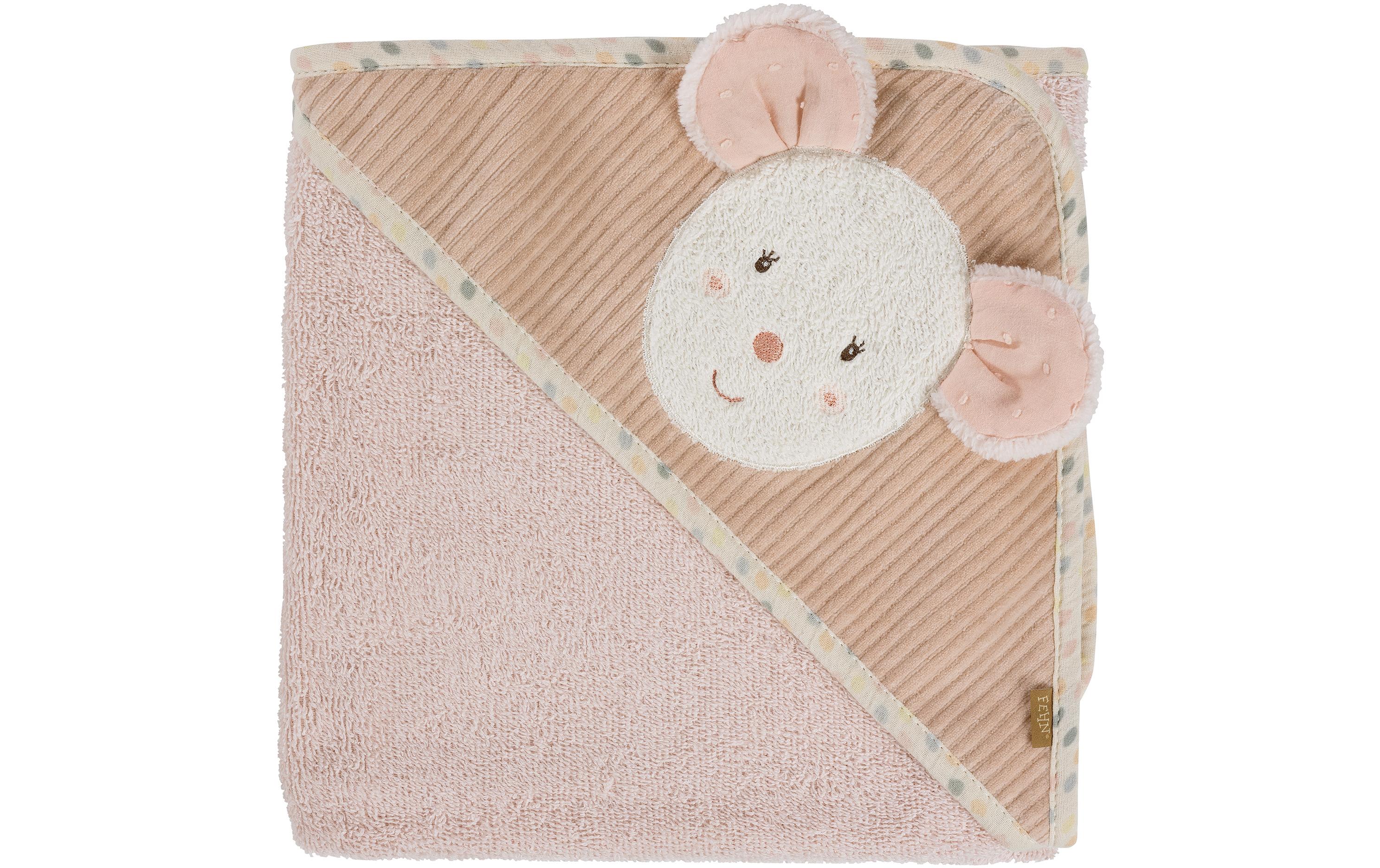 fehn Baby-Kapuzentuch Maus 80 x 80 cm fehn Baby-Kapuzentuch Maus 80 x 80 cm