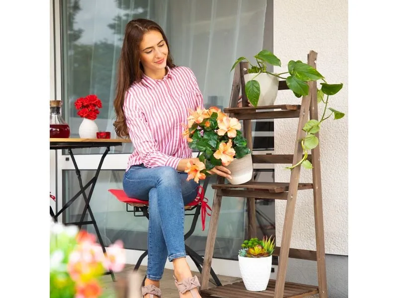 relaxdays Blumentreppe L