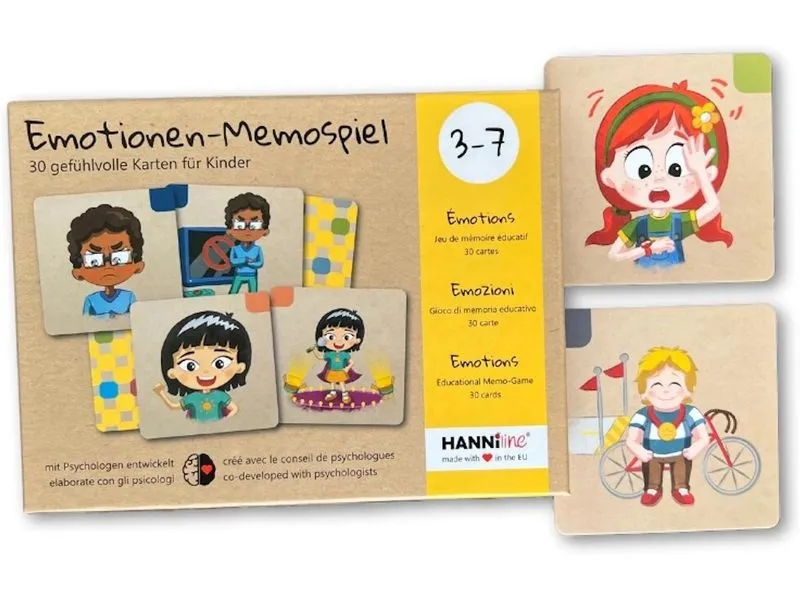 Hanniline Emotionen-Memo-Spiel für Kinder 3 - 7 Jahren Hanniline Emotionen-Memo-Spiel für Kinder 3 - 7 Jahren