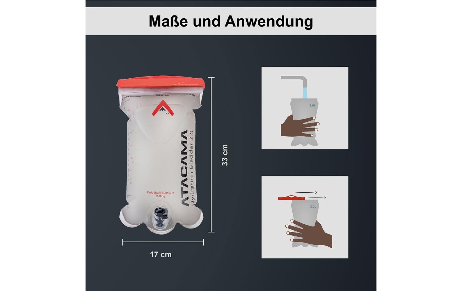 Atacama ATACAMA Trinkblase 2 Liter für Trinksystem