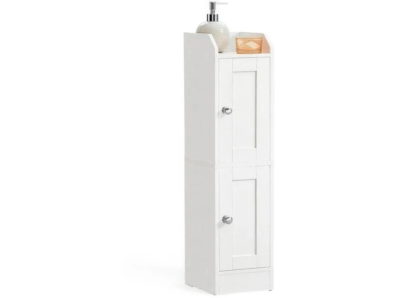 VASAGLE Kommode Landhausstil 20 x 80 cm, Weiss VASAGLE Kommode Landhausstil 20 x 80 cm, Weiss