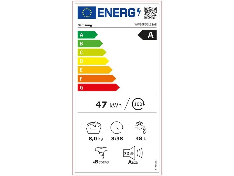 Samsung Waschmaschine WW5100 Slim Links